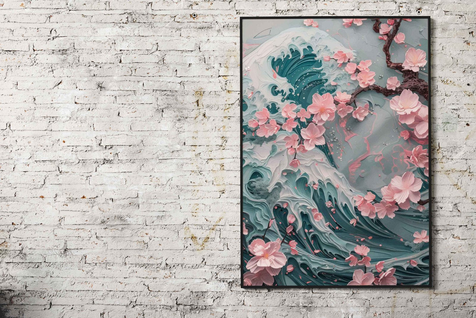 Cherry Blossom Japan Wave Asian Style Poster | Wall Art for Home & Office | High-Quality Print - High-Quality Visual Display