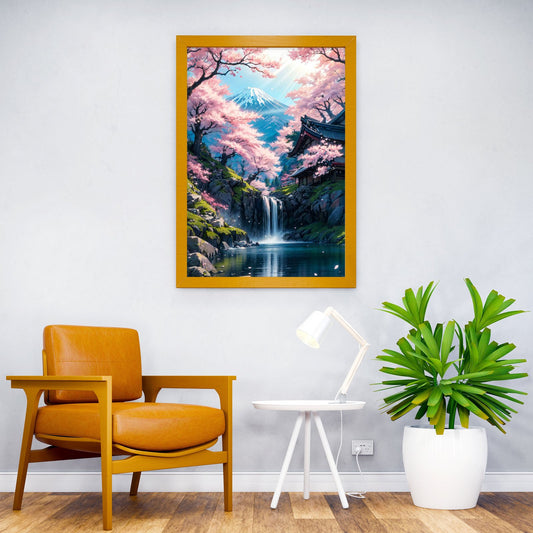 Cherry Blossom Japan Asian Style Poster | Wall Art for Home & Office | High-Quality Print - High-Quality Visual Display
