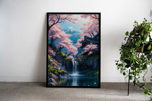 Cherry Blossom Japan Asian Style Poster | Wall Art for Home & Office | High-Quality Print - High-Quality Visual Display