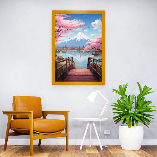 Cherry Blossom Sakura Tree Asian Style Poster | Wall Art for Home & Office | High-Quality Print - High-Quality Visual Display