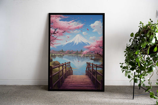 Cherry Blossom Sakura Tree Asian Style Poster | Wall Art for Home & Office | High-Quality Print - High-Quality Visual Display