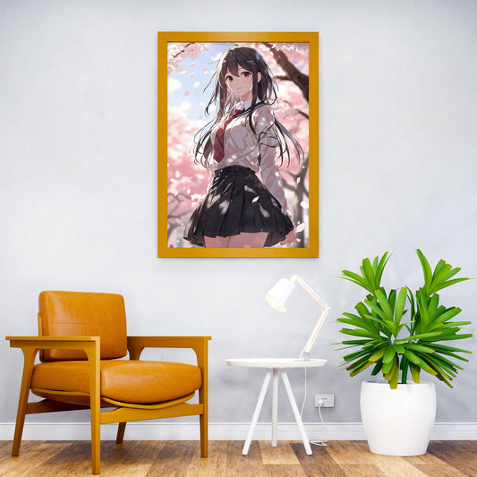 Cherry Blossom japan Girl Asian Style Poster | Wall Art for Home & Office | High-Quality Print - High-Quality Visual Display
