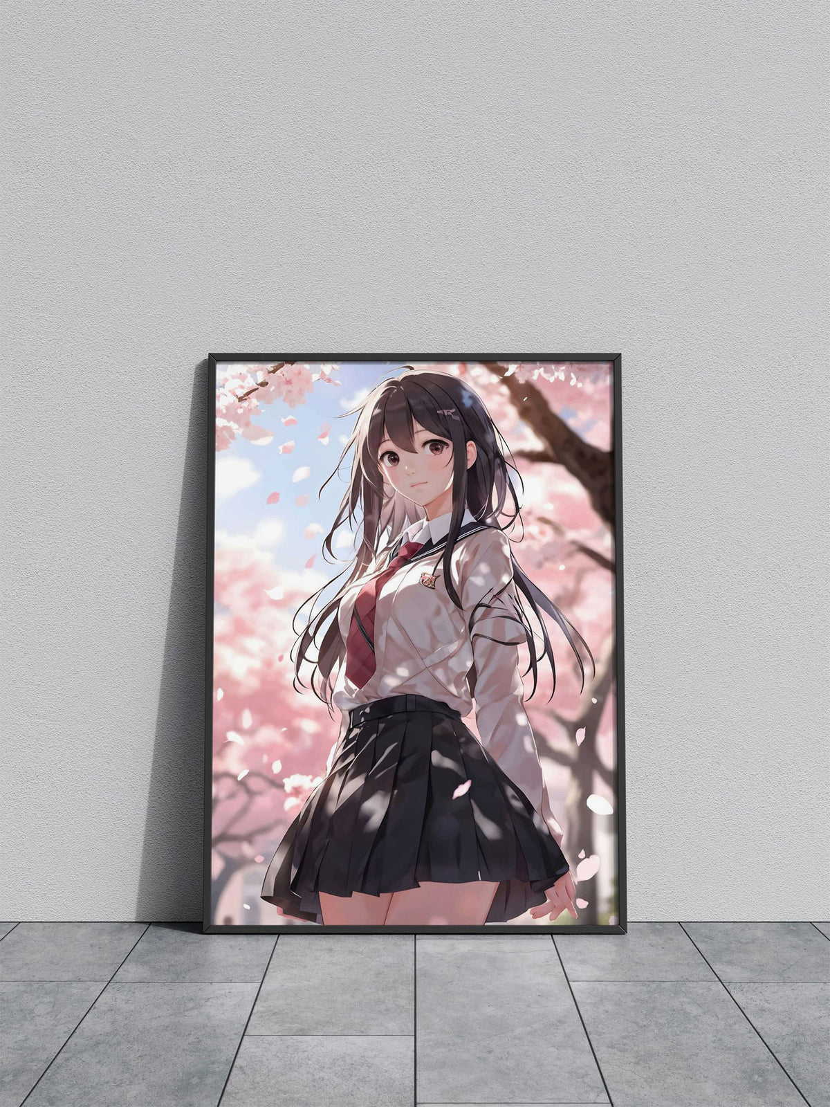 Cherry Blossom japan Girl Asian Style Poster | Wall Art for Home & Office | High-Quality Print - High-Quality Visual Display