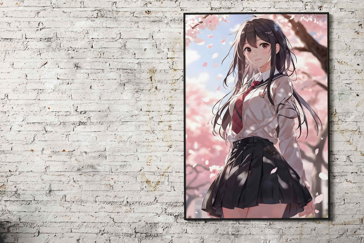 Cherry Blossom japan Girl Asian Style Poster | Wall Art for Home & Office | High-Quality Print - High-Quality Visual Display