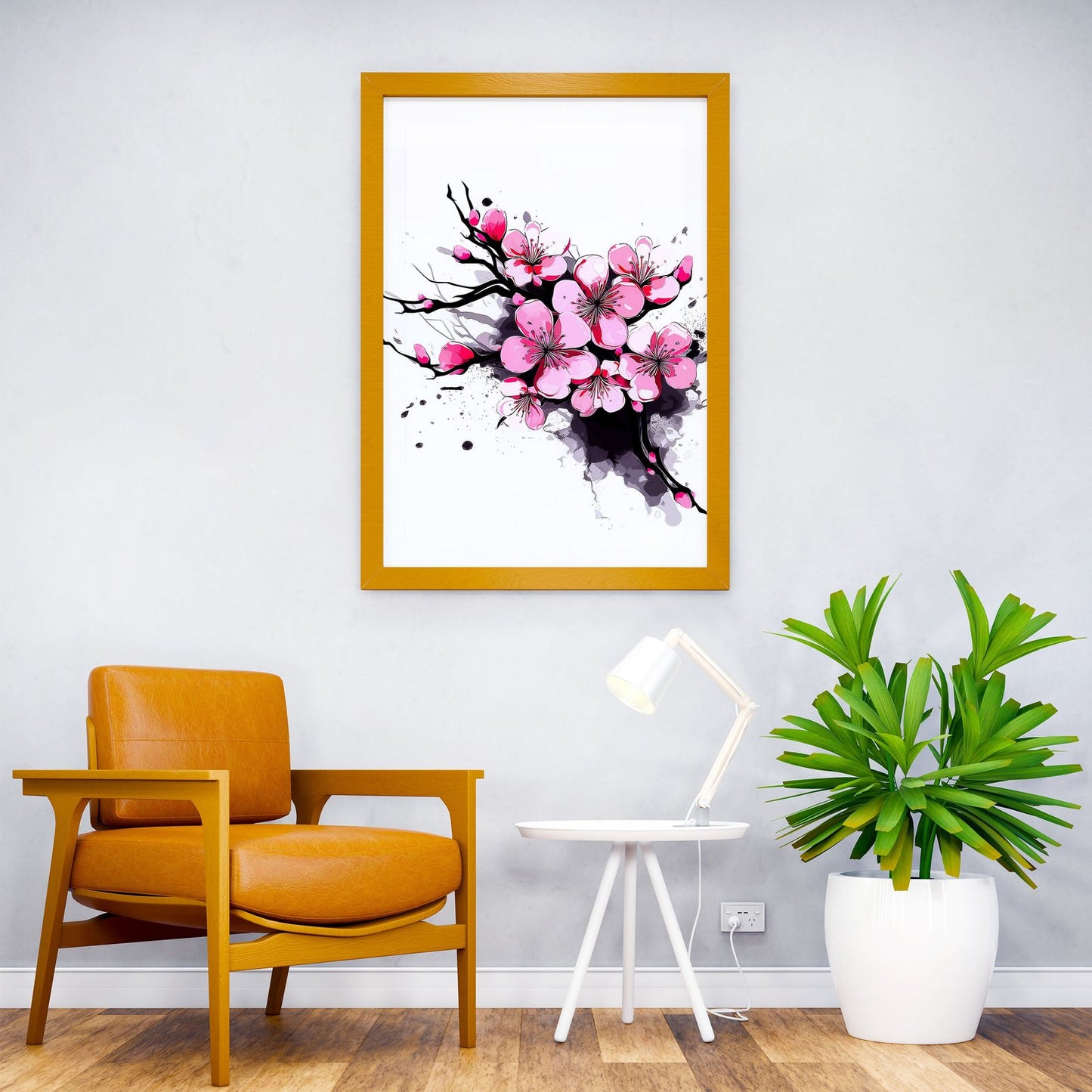 Cherry Blossoms Art Asian Style Poster | Wall Art for Home & Office | High-Quality Print - High-Quality Visual Display
