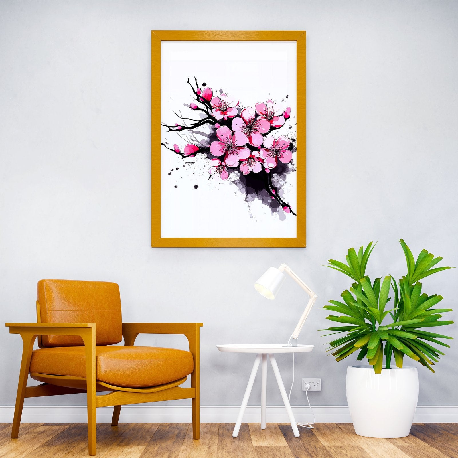 Cherry Blossoms Art Asian Style Poster | Wall Art for Home & Office | High-Quality Print - High-Quality Visual Display
