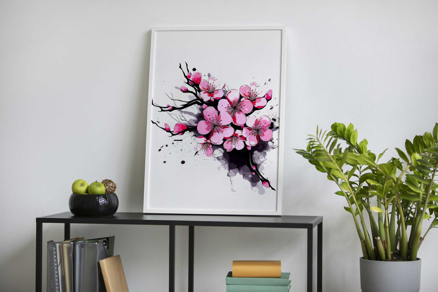 Cherry Blossoms Art Asian Style Poster | Wall Art for Home & Office | High-Quality Print - High-Quality Visual Display