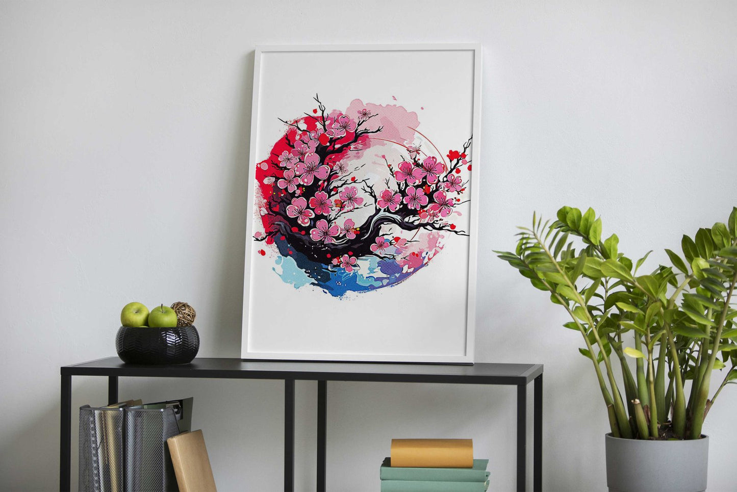 Cherry Blossoms Floral Asian Style Poster | Wall Art for Home & Office | High-Quality Print