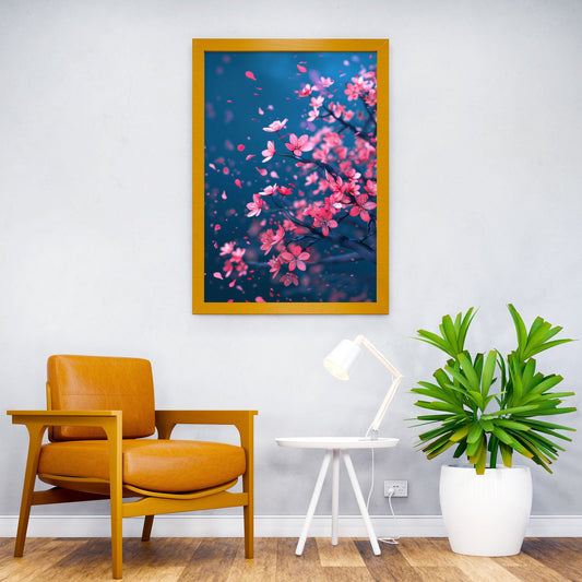 Cherry Blossoms Nature Asian Style Poster | Wall Art for Home & Office | High-Quality Print - High-Quality Visual Display