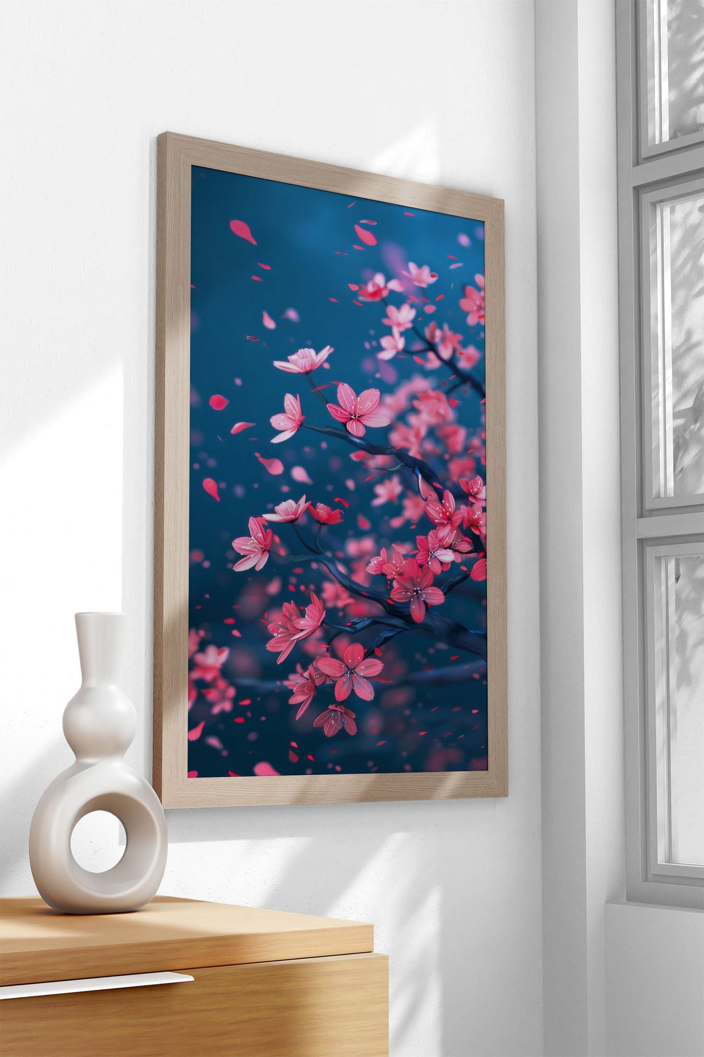 Cherry Blossoms Nature Asian Style Poster | Wall Art for Home & Office | High-Quality Print