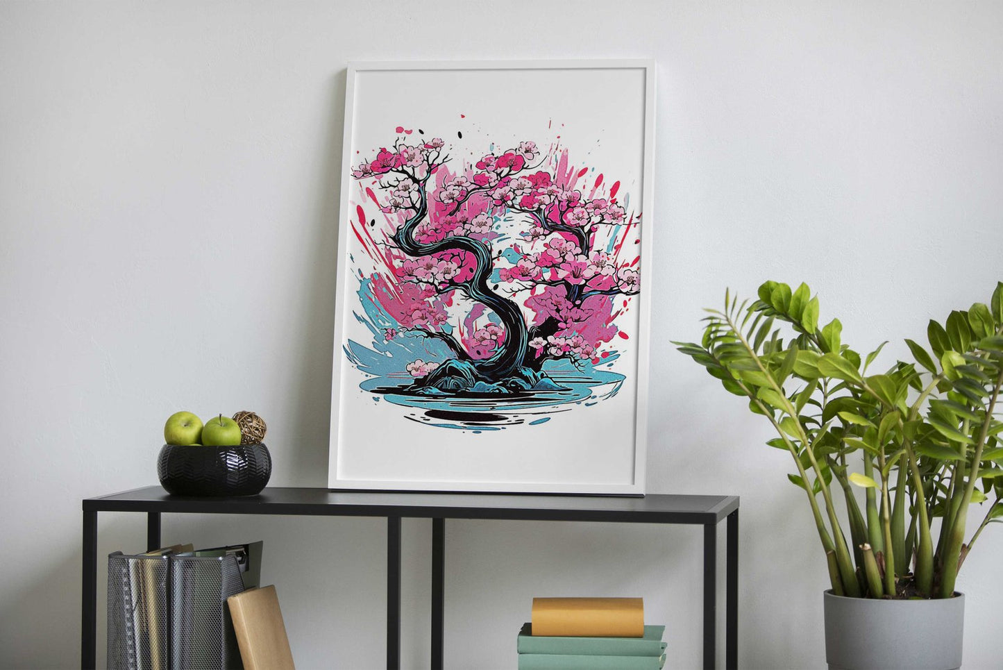 Cherry Blossoms Asian Style Poster | Wall Art for Home & Office | High-Quality Print