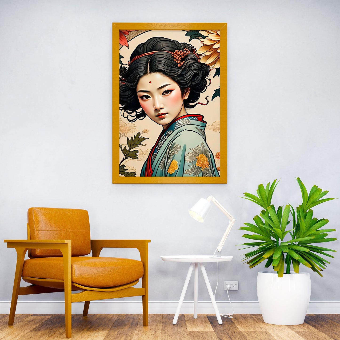 China Floral Girl Asian Style Poster | Wall Art for Home & Office | High-Quality Print - High-Quality Visual Display