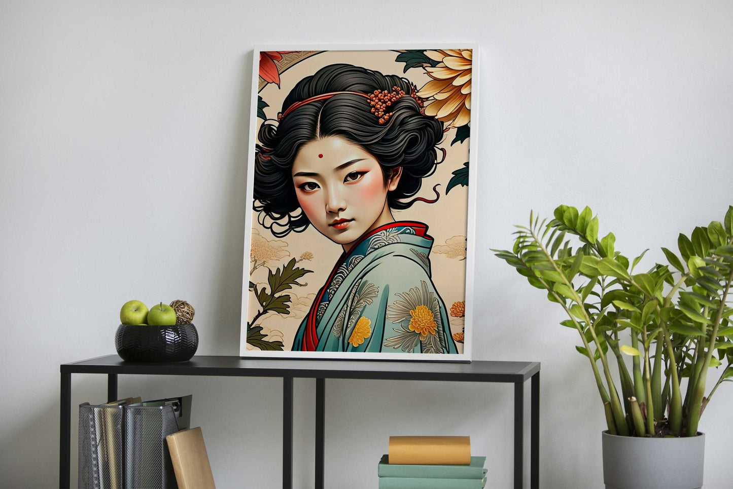 China Floral Girl Asian Style Poster | Wall Art for Home & Office | High-Quality Print - High-Quality Visual Display