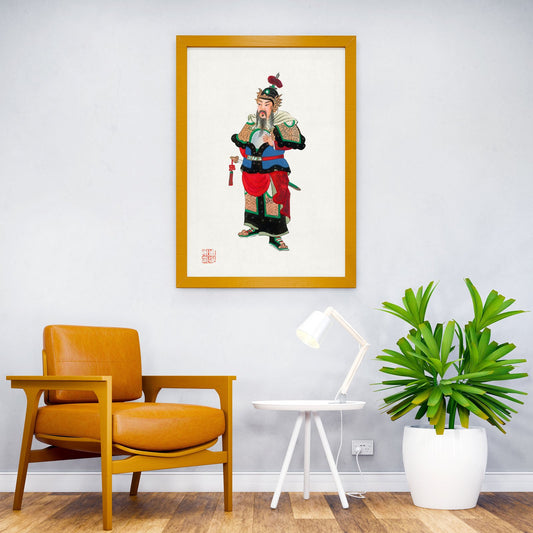 Chinese Commander Asian Style Poster | Wall Art for Home & Office | High-Quality Print - High-Quality Visual Display