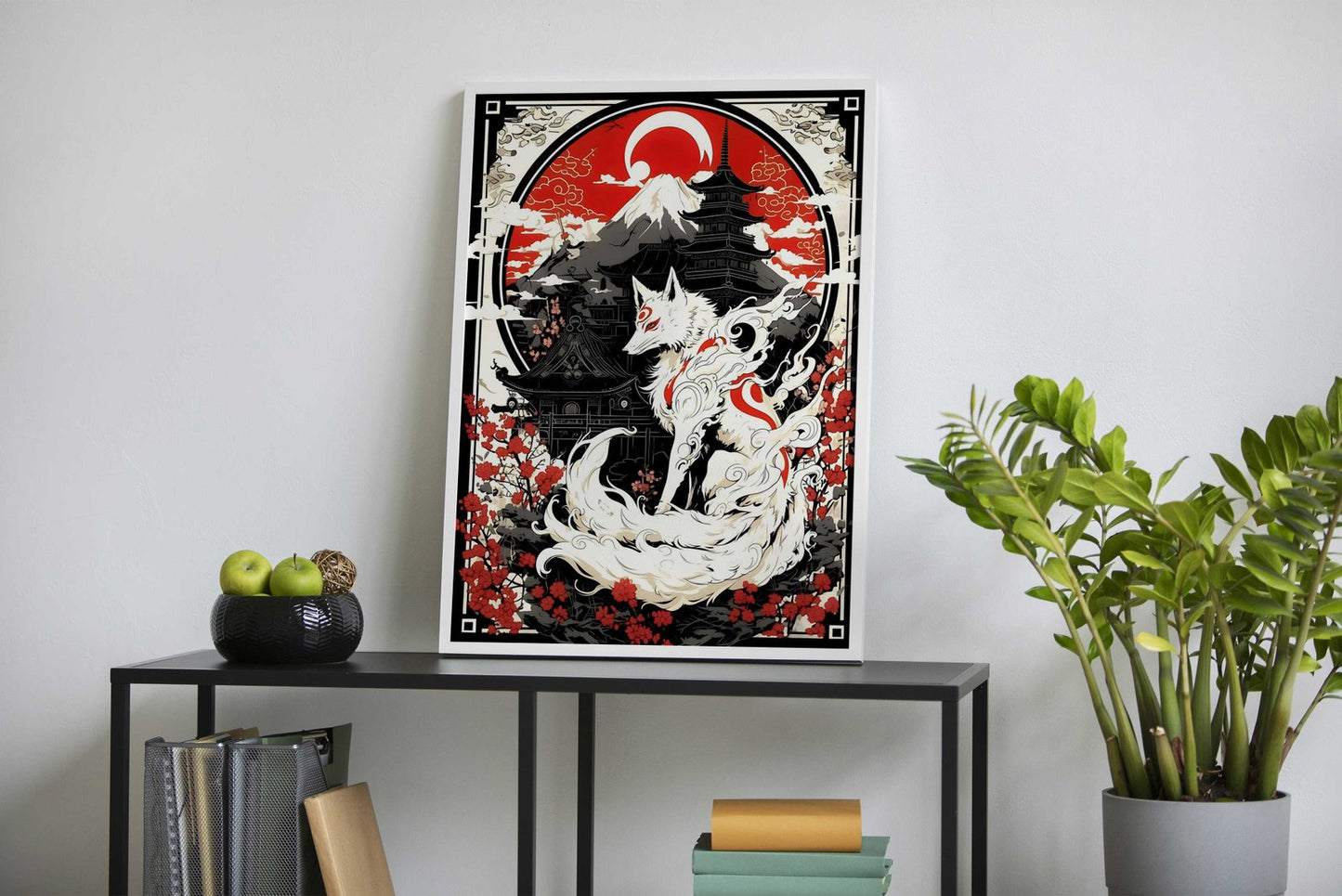 Chinese Kitsune Asian Style Poster | Wall Art for Home & Office | High-Quality Print
