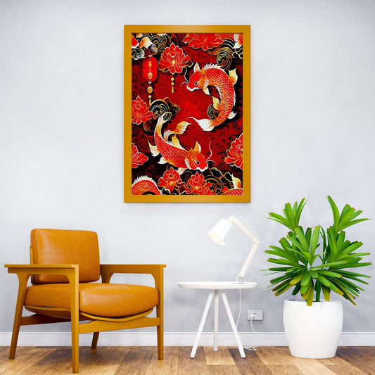 Chinese New Year Art Asian Style Poster | Wall Art for Home & Office | High-Quality Print - High-Quality Visual Display