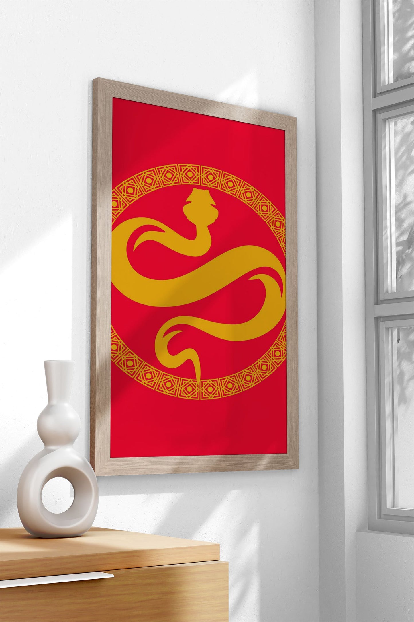 Chinese lucky snake year Asian Style Poster | Wall Art for Home & Office | High-Quality Print - High-Quality Visual Display