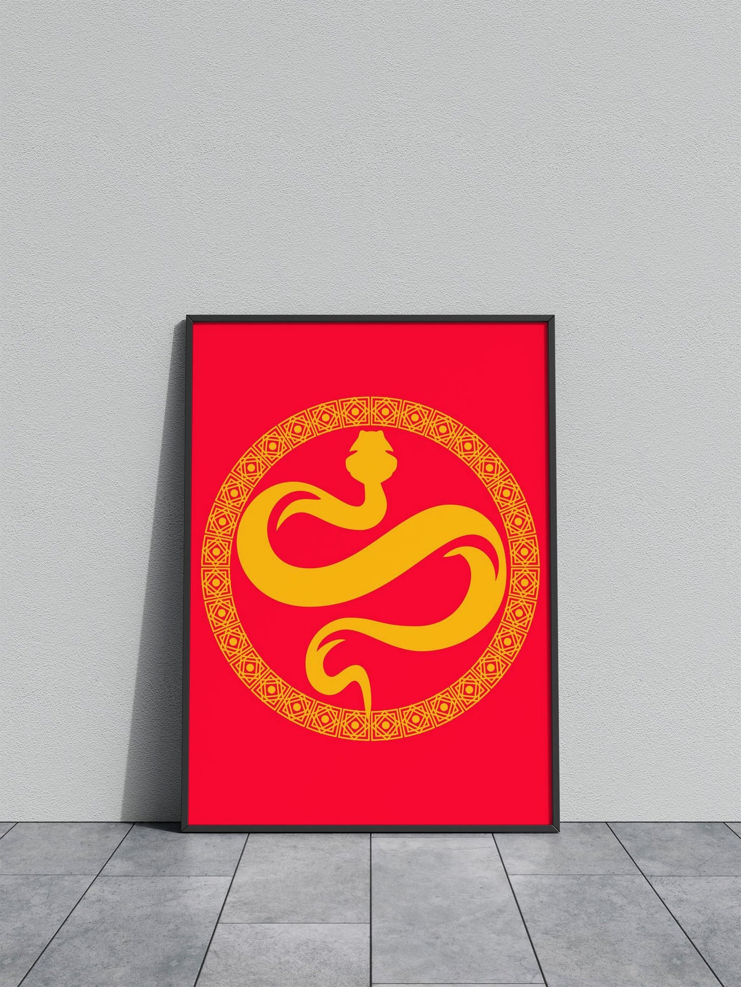 Chinese lucky snake year Asian Style Poster | Wall Art for Home & Office | High-Quality Print - High-Quality Visual Display