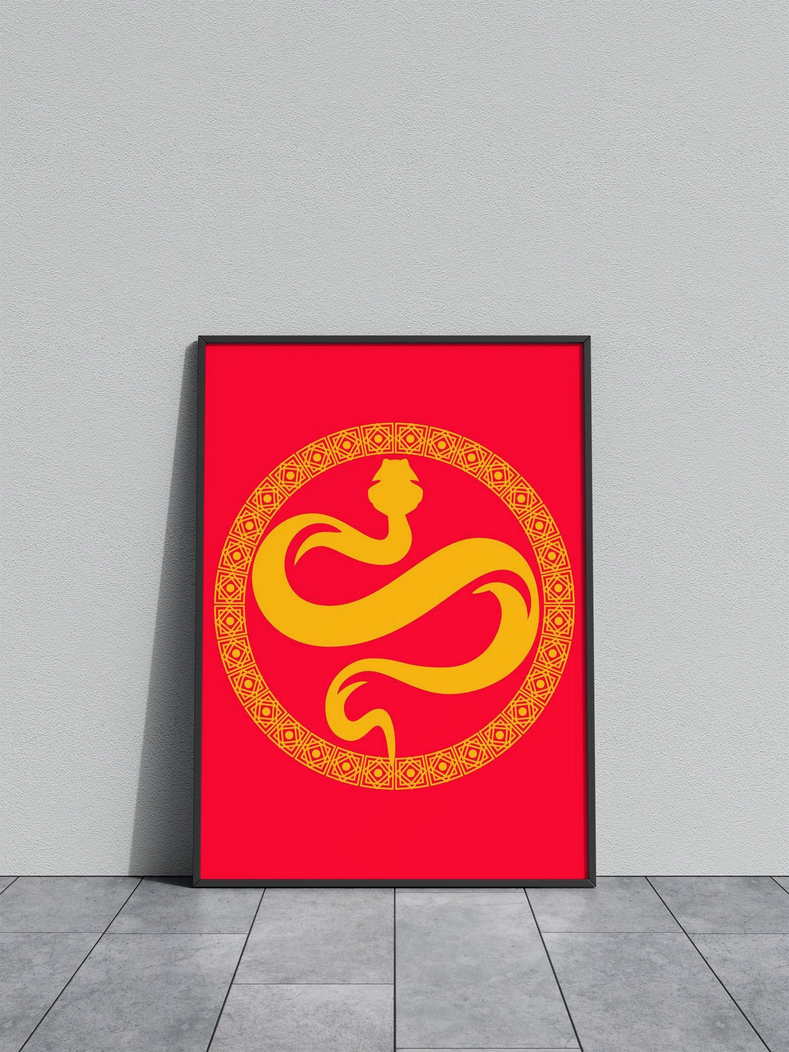 Chinese lucky snake year Asian Style Poster | Wall Art for Home & Office | High-Quality Print - High-Quality Visual Display