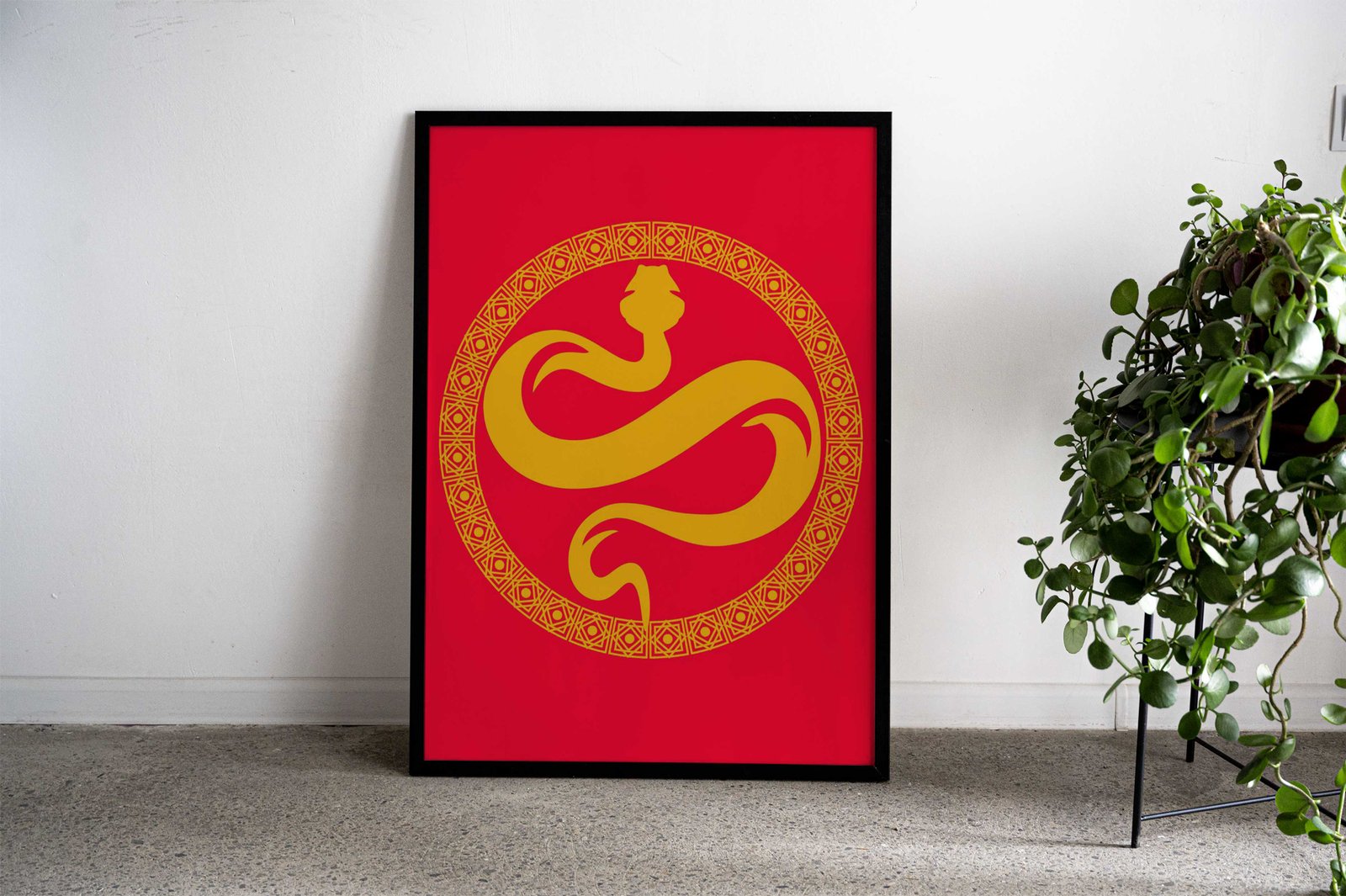 Chinese lucky snake year Asian Style Poster | Wall Art for Home & Office | High-Quality Print - High-Quality Visual Display