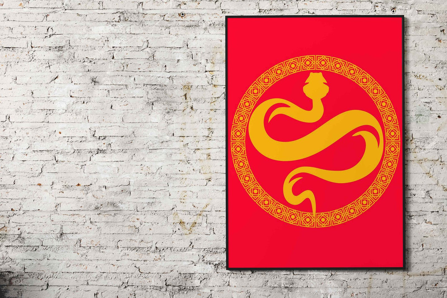Chinese lucky snake year Asian Style Poster | Wall Art for Home & Office | High-Quality Print - High-Quality Visual Display