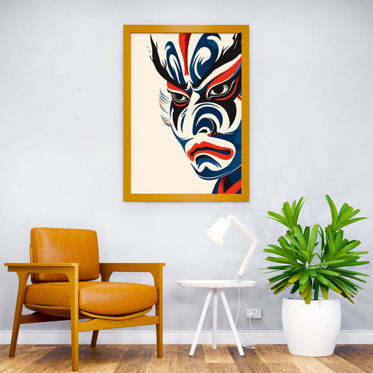 Chinese mask Asian Style Poster | Wall Art for Home & Office | High-Quality Print - High-Quality Visual Display