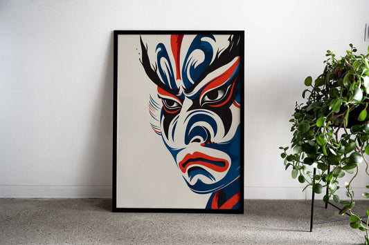 Chinese mask Asian Style Poster | Wall Art for Home & Office | High-Quality Print - High-Quality Visual Display