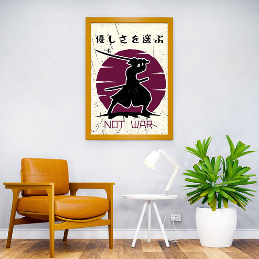 Choose Peace Not War Asian Style Poster | Wall Art for Home & Office | High-Quality Print - High-Quality Visual Display