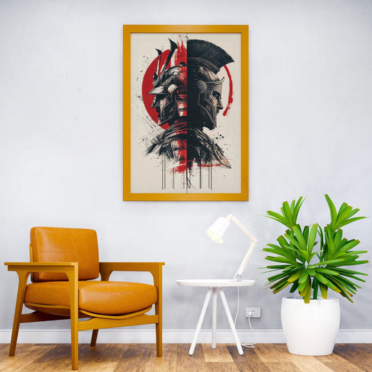 Clash of Warriors Asian Style Poster | Wall Art for Home & Office | High-Quality Print - High-Quality Visual Display