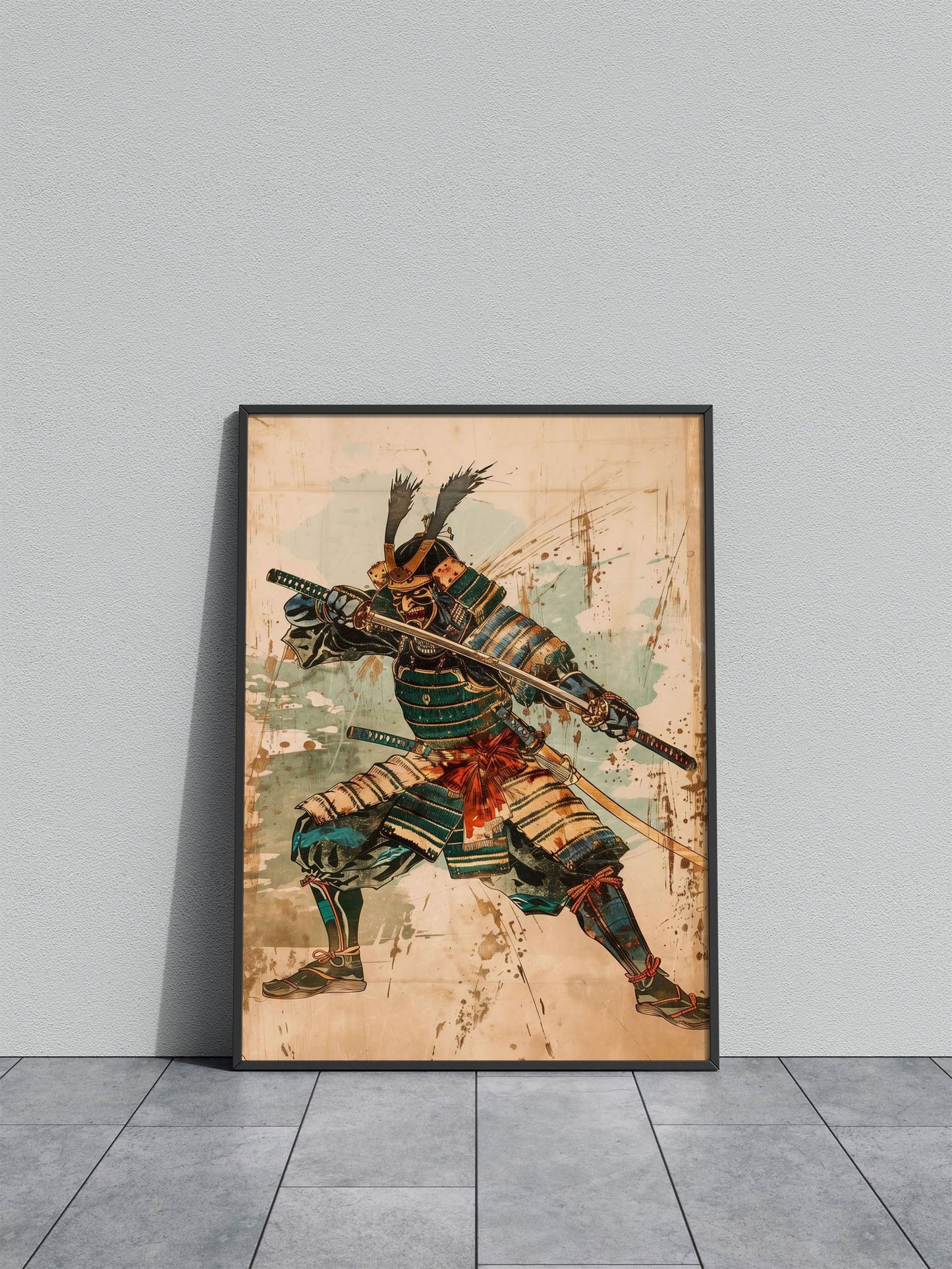 Classic Samurai Drawing Asian Style Poster | Wall Art for Home & Office | High-Quality Print