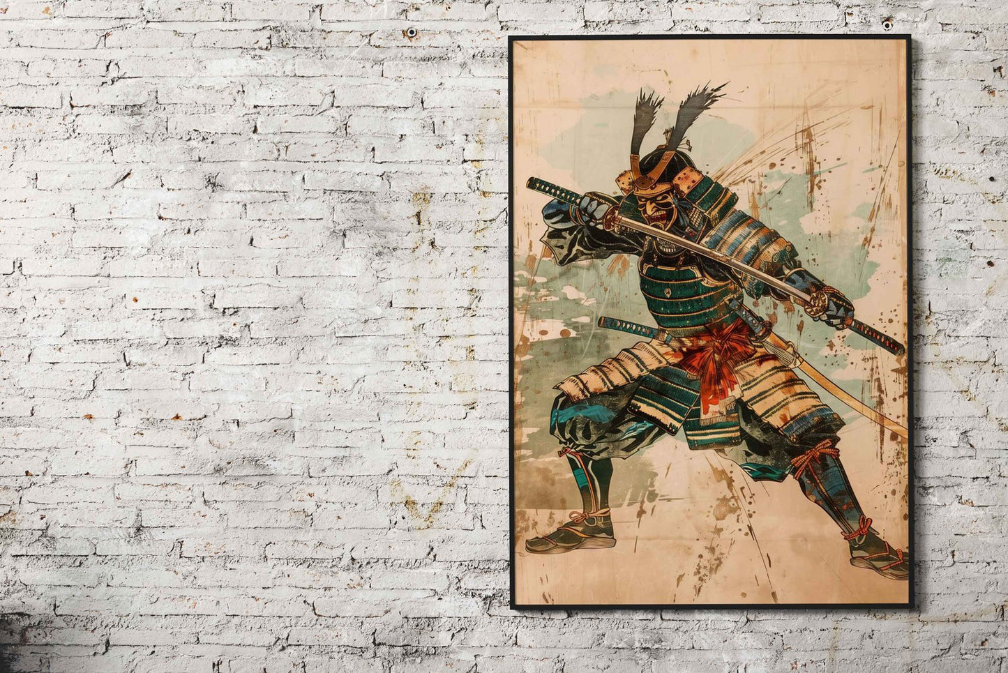 Classic Samurai Drawing Asian Style Poster | Wall Art for Home & Office | High-Quality Print