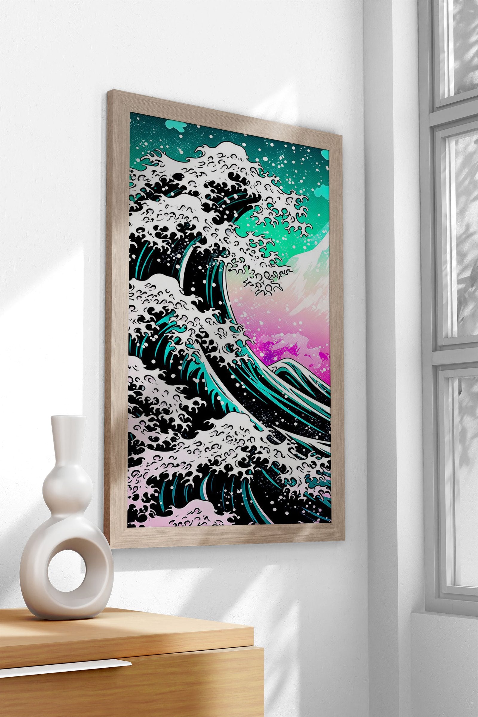 Classic Wave Reborn Asian Style Poster | Wall Art for Home & Office | High-Quality Print - High-Quality Visual Display