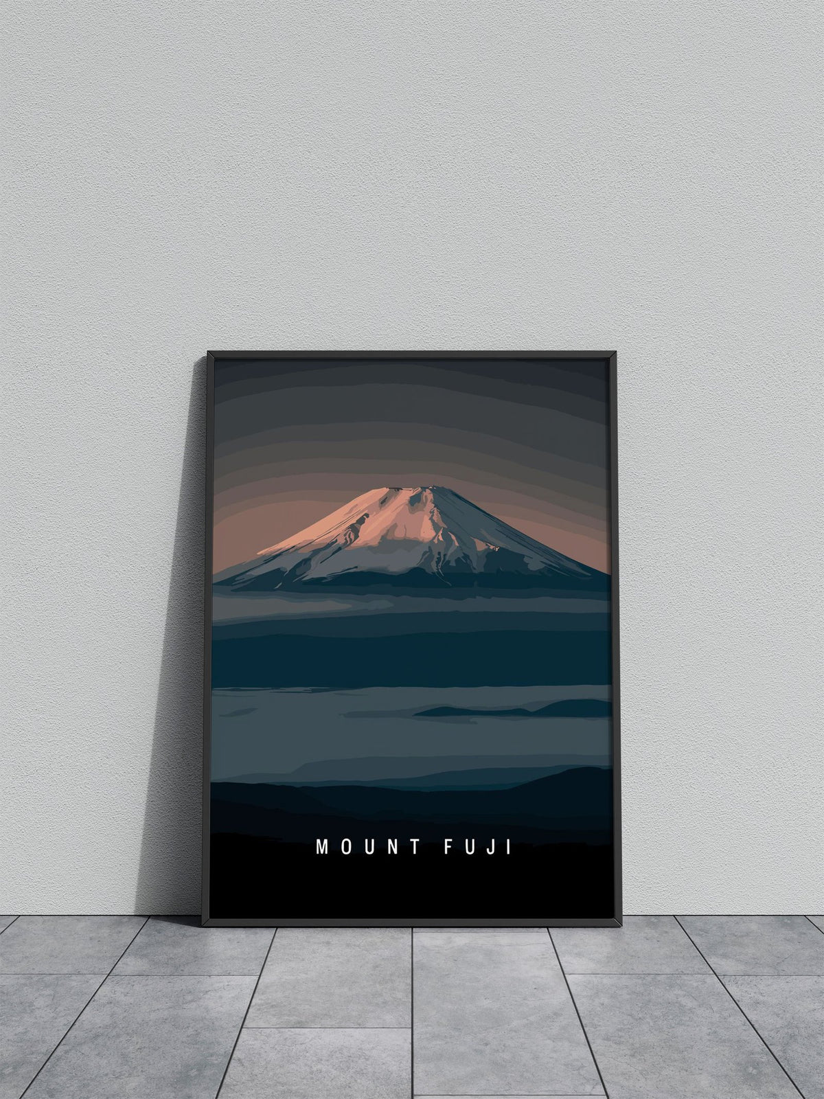 Clean Mt Fuji Japanese Art Asian Style Poster | Wall Art for Home & Office | High-Quality Print - High-Quality Visual Display
