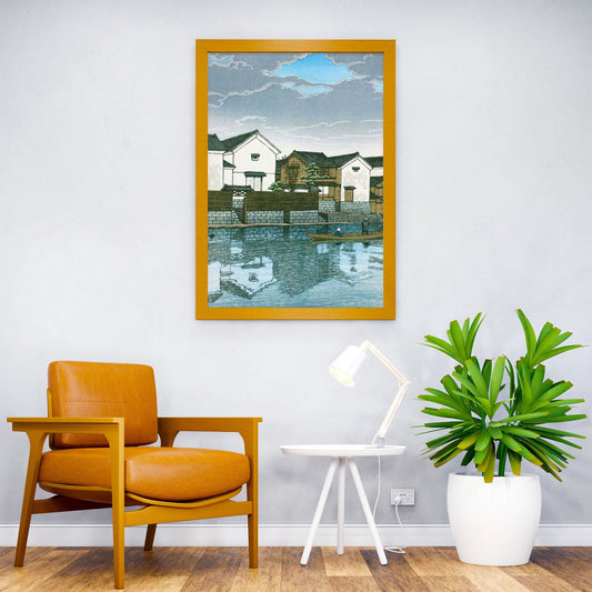Cloudy Day in Matsue Izumo Asian Style Poster | Wall Art for Home & Office | High-Quality Print - High-Quality Visual Display