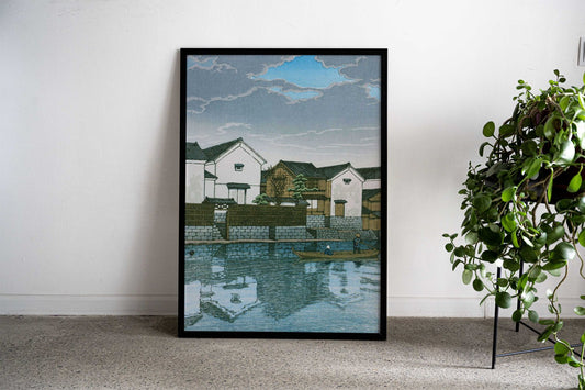 Cloudy Day in Matsue Izumo Asian Style Poster | Wall Art for Home & Office | High-Quality Print - High-Quality Visual Display