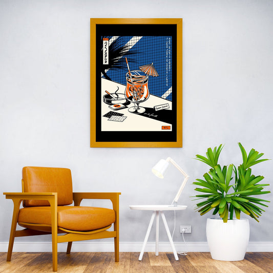 Cocktail 91s Asian Style Poster | Wall Art for Home & Office | High-Quality Print - High-Quality Visual Display