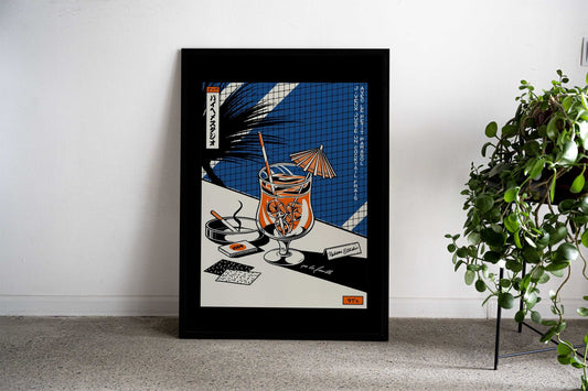 Cocktail 91s Asian Style Poster | Wall Art for Home & Office | High-Quality Print - High-Quality Visual Display