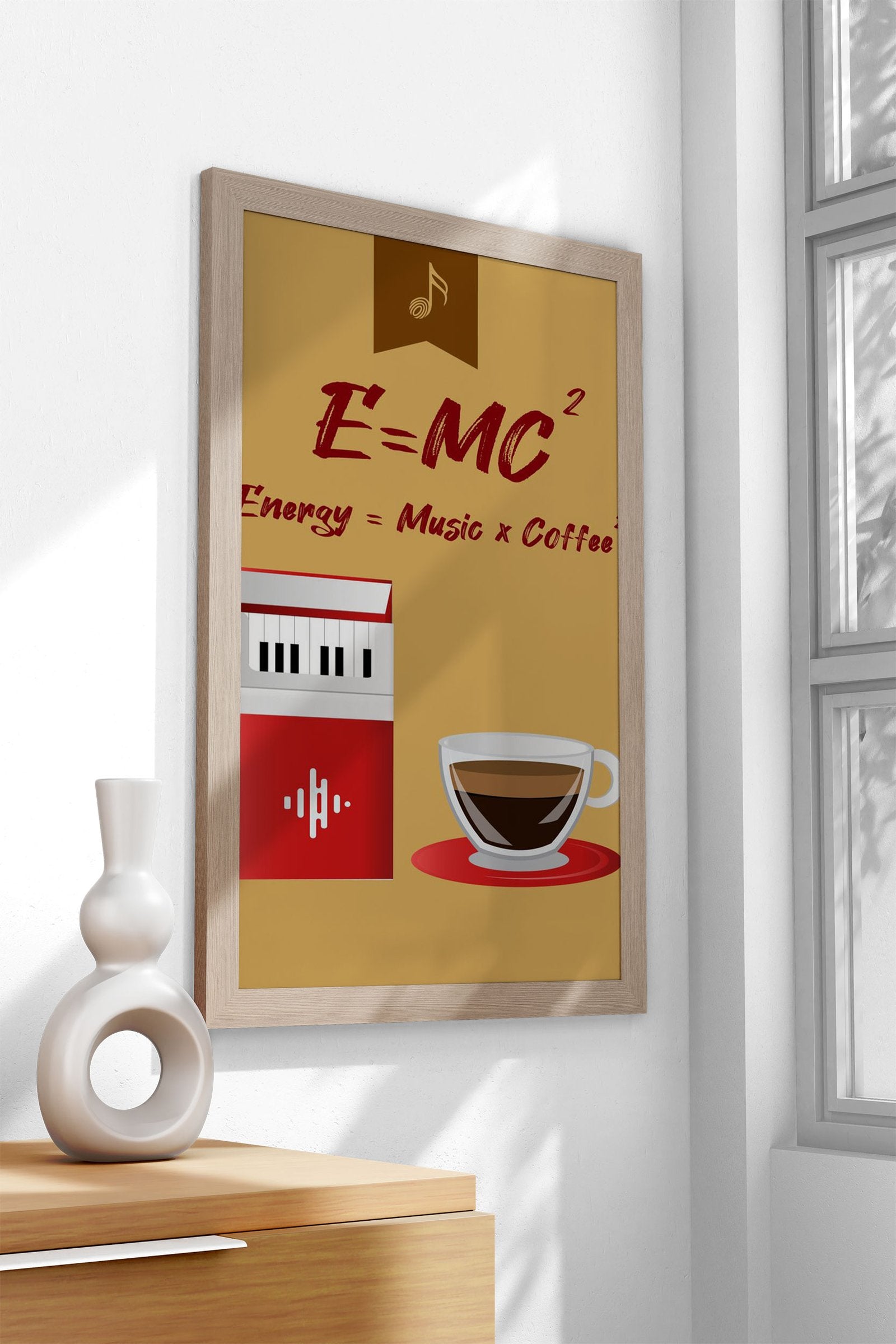 Coffee time with energy Asian Style Poster | Wall Art for Home & Office | High-Quality Print - High-Quality Visual Display