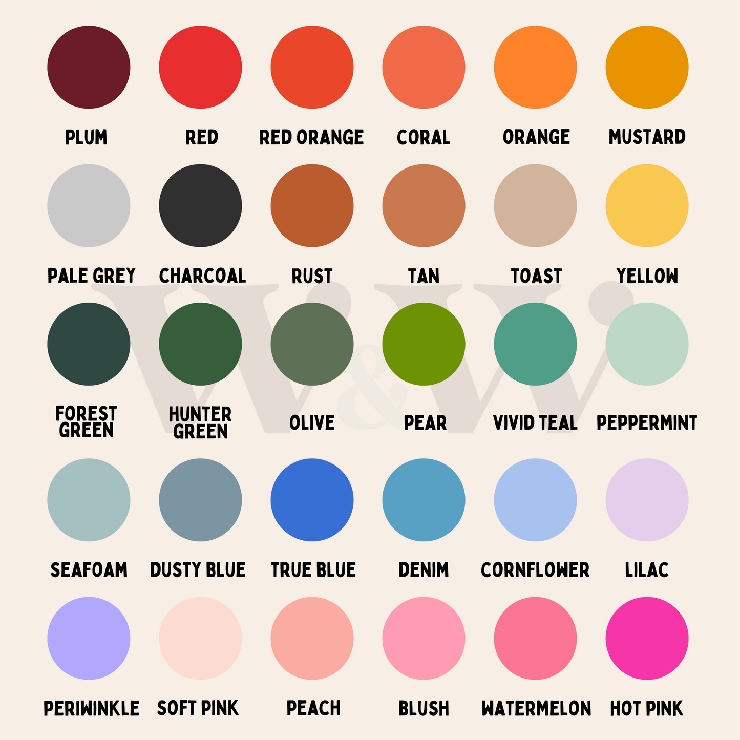 Night Night, Love You | Coral and Cream | Wall Art Print