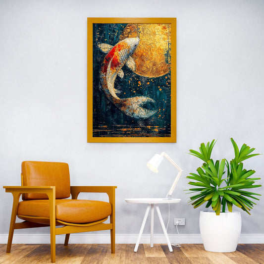 Colourful Koi Asian Style Poster | Wall Art for Home & Office | High-Quality Print - High-Quality Visual Display