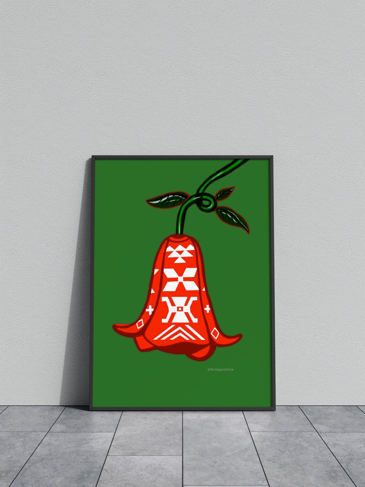 Copihue mapuche flower Asian Style Poster | Wall Art for Home & Office | High-Quality Print - High-Quality Visual Display