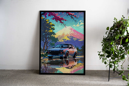 Corolla AE86 Japan Asian Style Poster | Wall Art for Home & Office | High-Quality Print - High-Quality Visual Display