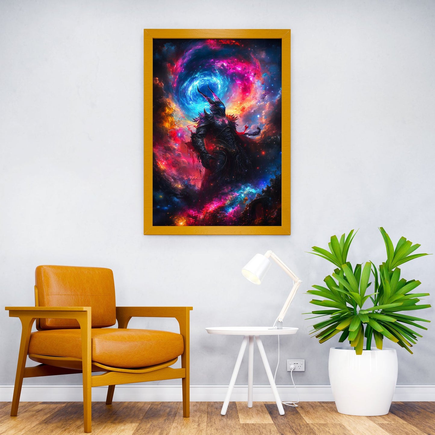 Cosmic Demon Warrior Asian Style Poster | Wall Art for Home & Office | High-Quality Print - High-Quality Visual Display