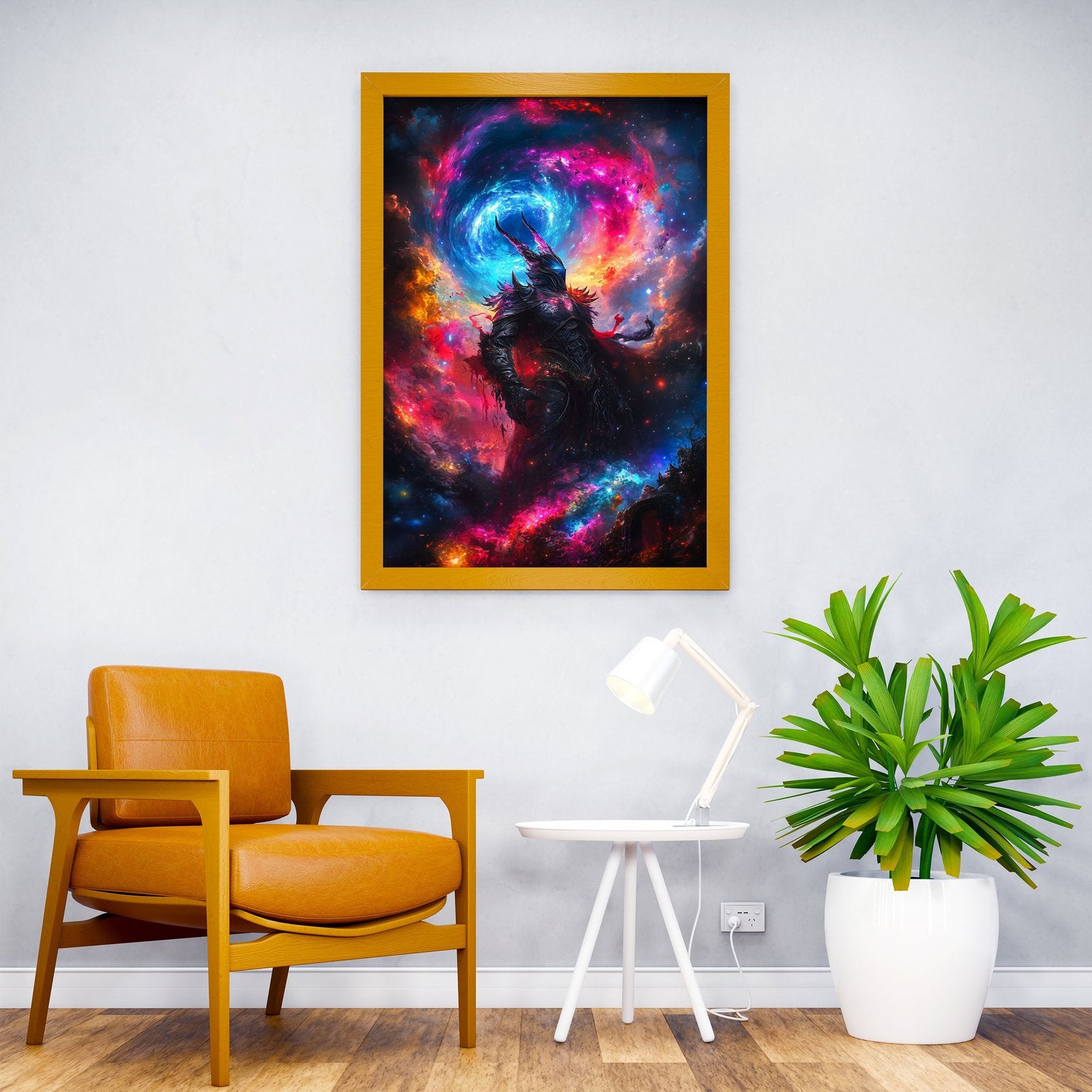 Cosmic Demon Warrior Asian Style Poster | Wall Art for Home & Office | High-Quality Print - High-Quality Visual Display