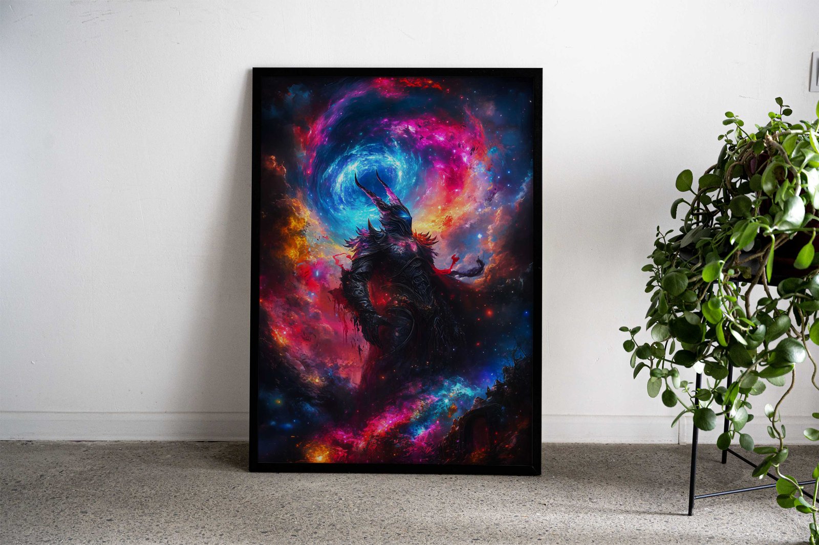 Cosmic Demon Warrior Asian Style Poster | Wall Art for Home & Office | High-Quality Print - High-Quality Visual Display