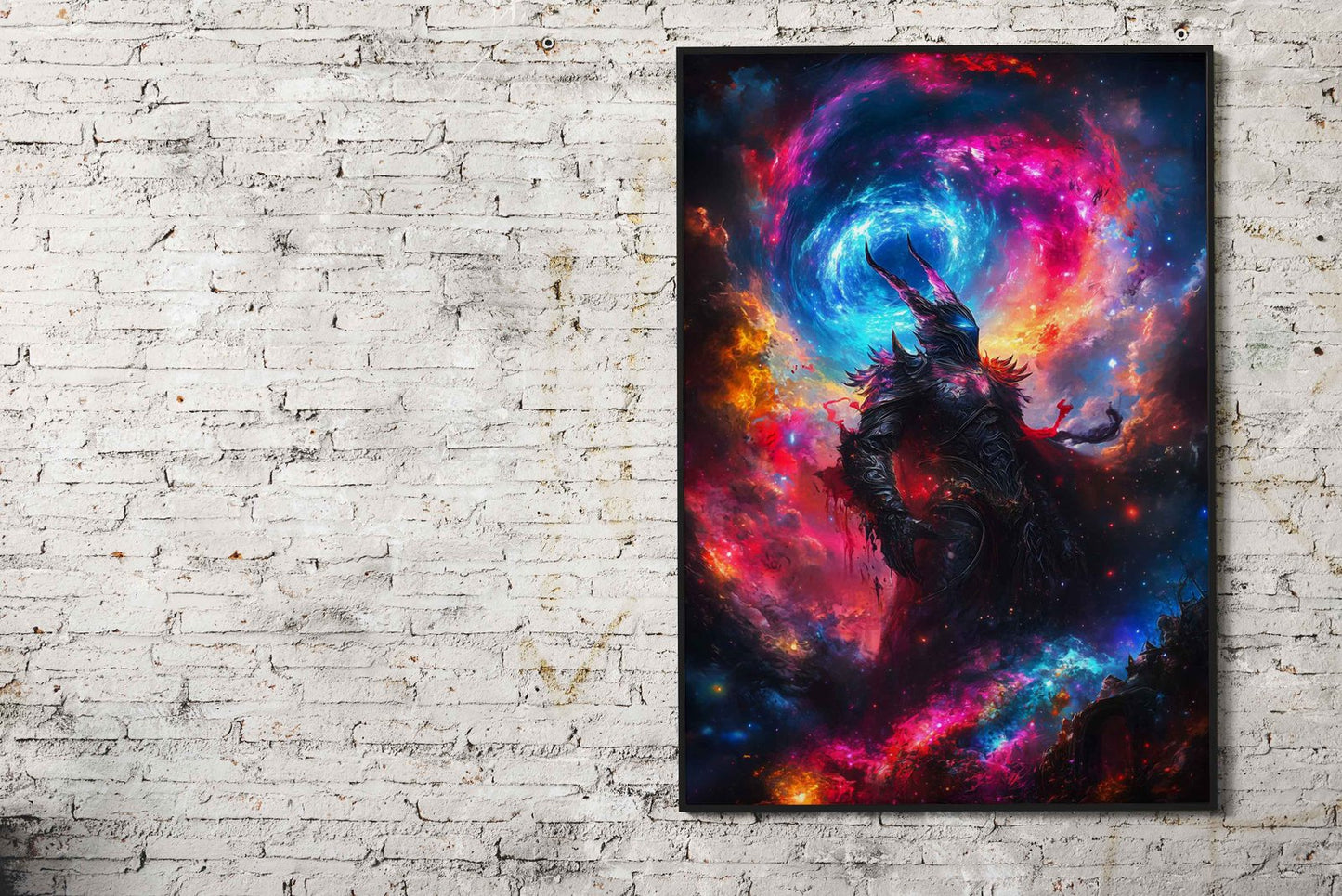 Cosmic Demon Warrior Asian Style Poster | Wall Art for Home & Office | High-Quality Print - High-Quality Visual Display