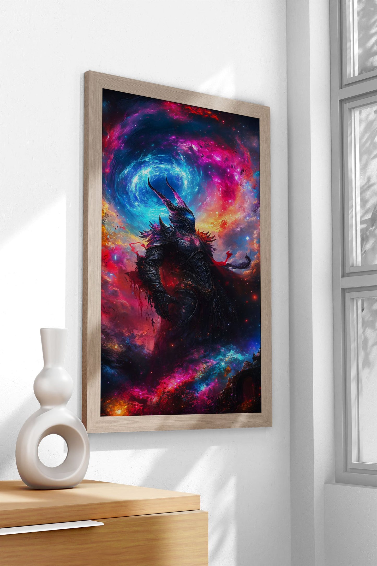 Cosmic Demon Warrior Asian Style Poster | Wall Art for Home & Office | High-Quality Print - High-Quality Visual Display
