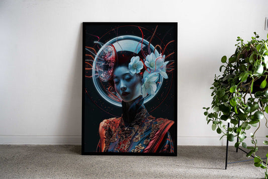 Cosmic Elegance 1 Asian Style Poster | Wall Art for Home & Office | High-Quality Print - High-Quality Visual Display