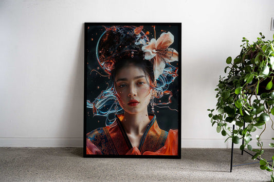 Cosmic Elegance 2 Asian Style Poster | Wall Art for Home & Office | High-Quality Print - High-Quality Visual Display