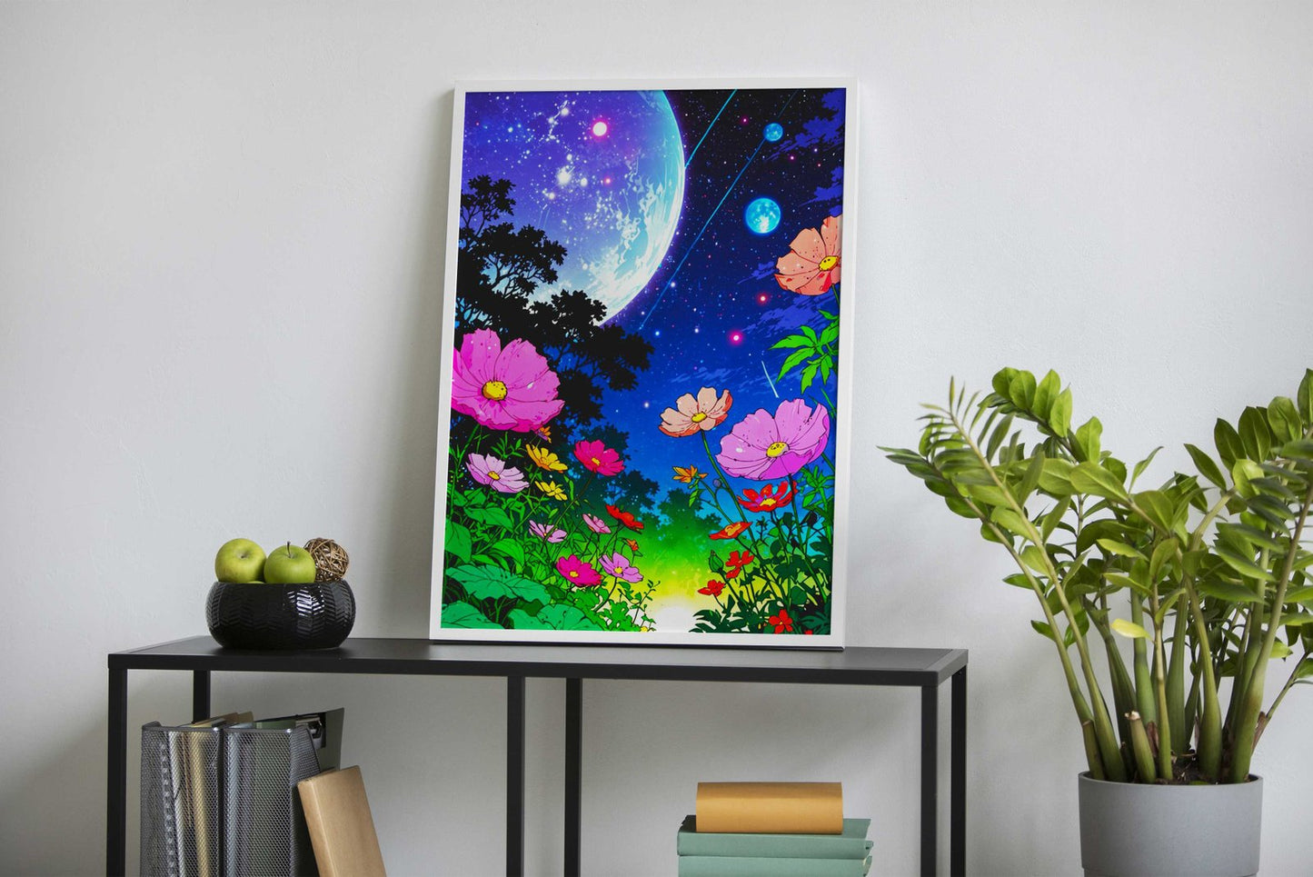 Cosmic Garden Asian Style Poster | Wall Art for Home & Office | High-Quality Print - High-Quality Visual Display